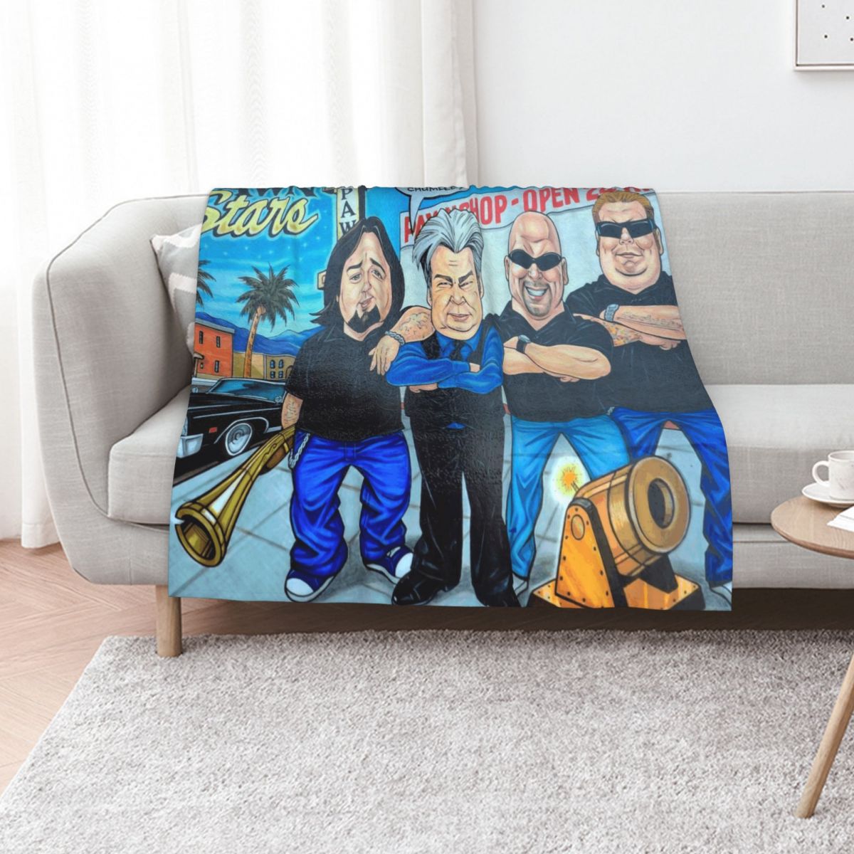 Vintage Vegas Fashion - Pawn Stars in Las Vegas Throw
