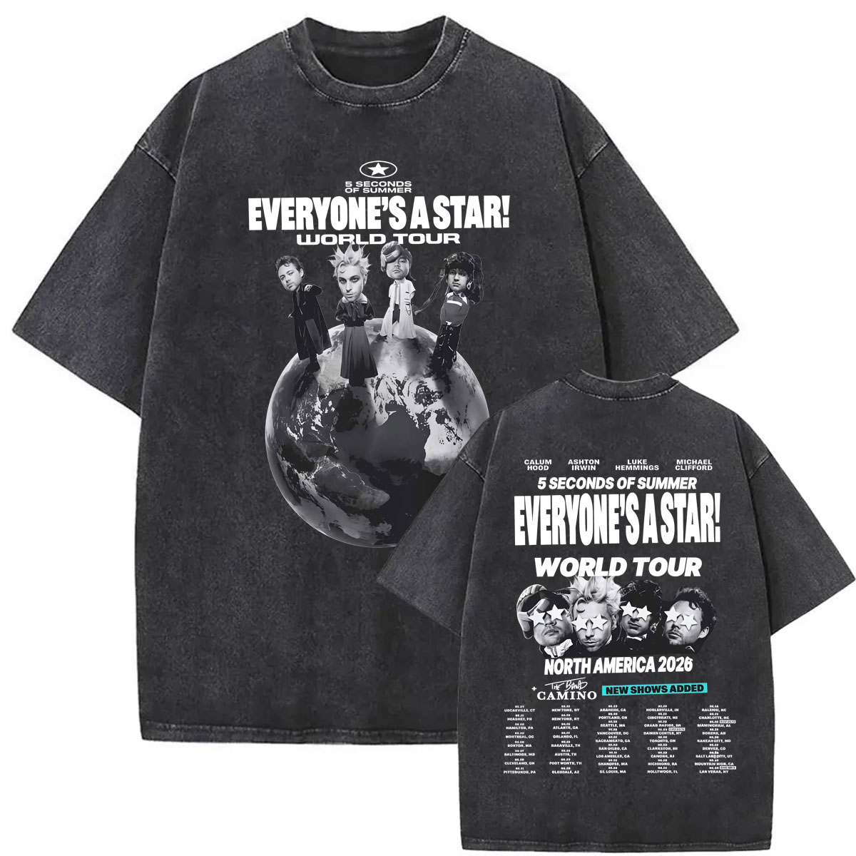 Vintage Fashion World - Vintage Washed 5 Seconds of Summer