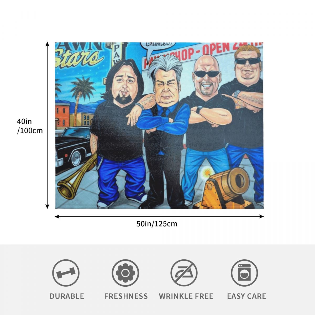 Pawn Stars in Las Vegas Throw  - Vintage Vegas Fashion ulasan dan harga