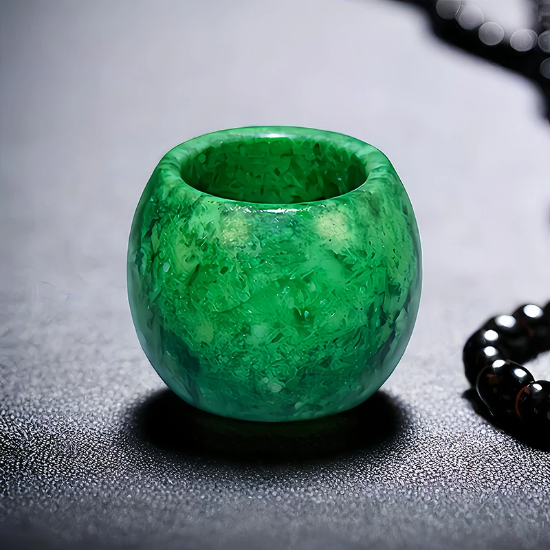 22mm Green Real Jade Rings for - Vintage Fashion Ai ulasan dan harga