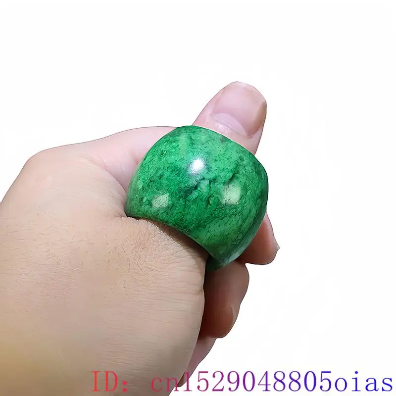 22mm Green Real Jade Rings for - Vintage Fashion Ai ulasan dan harga
