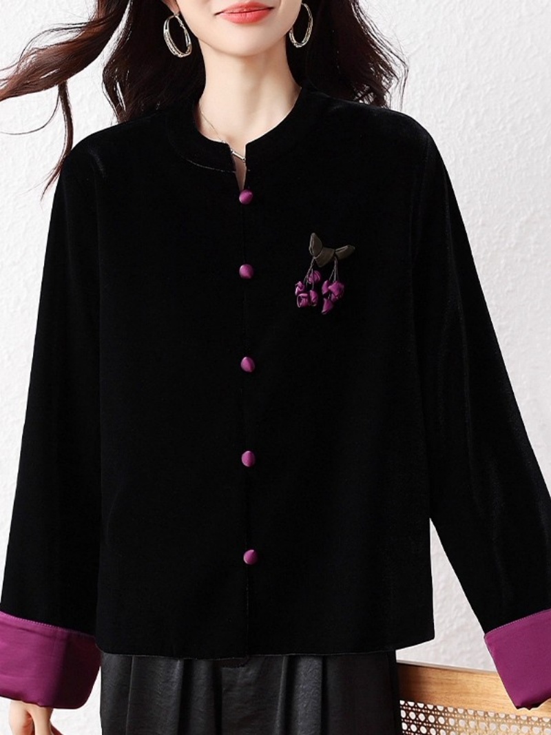 2025 Chinese Style Cardigan fo - Velvet Blazer Vintage ulasan dan harga
