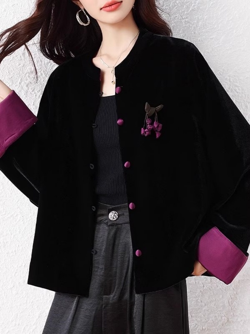 2025 Chinese Style Cardigan fo - Velvet Blazer Vintage ulasan dan harga