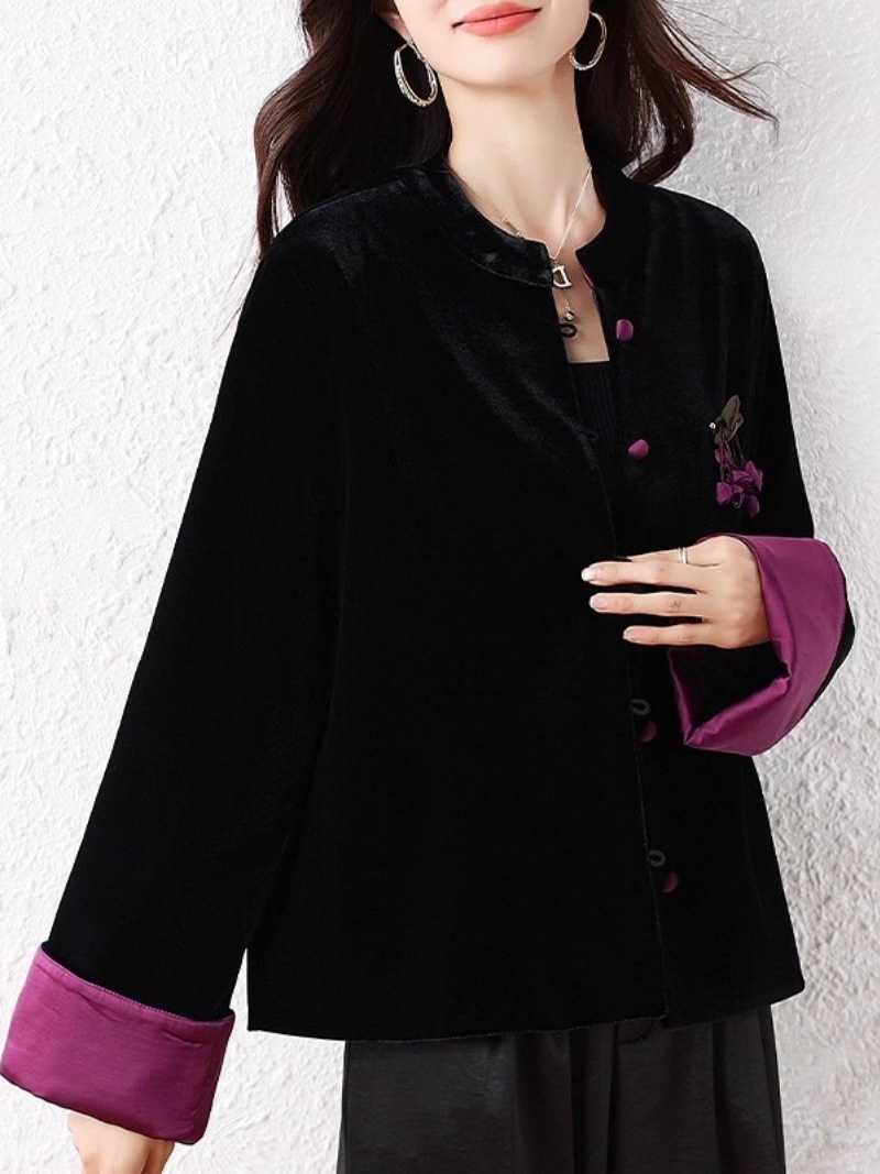 2025 Chinese Style Cardigan fo - Velvet Blazer Vintage ulasan dan harga