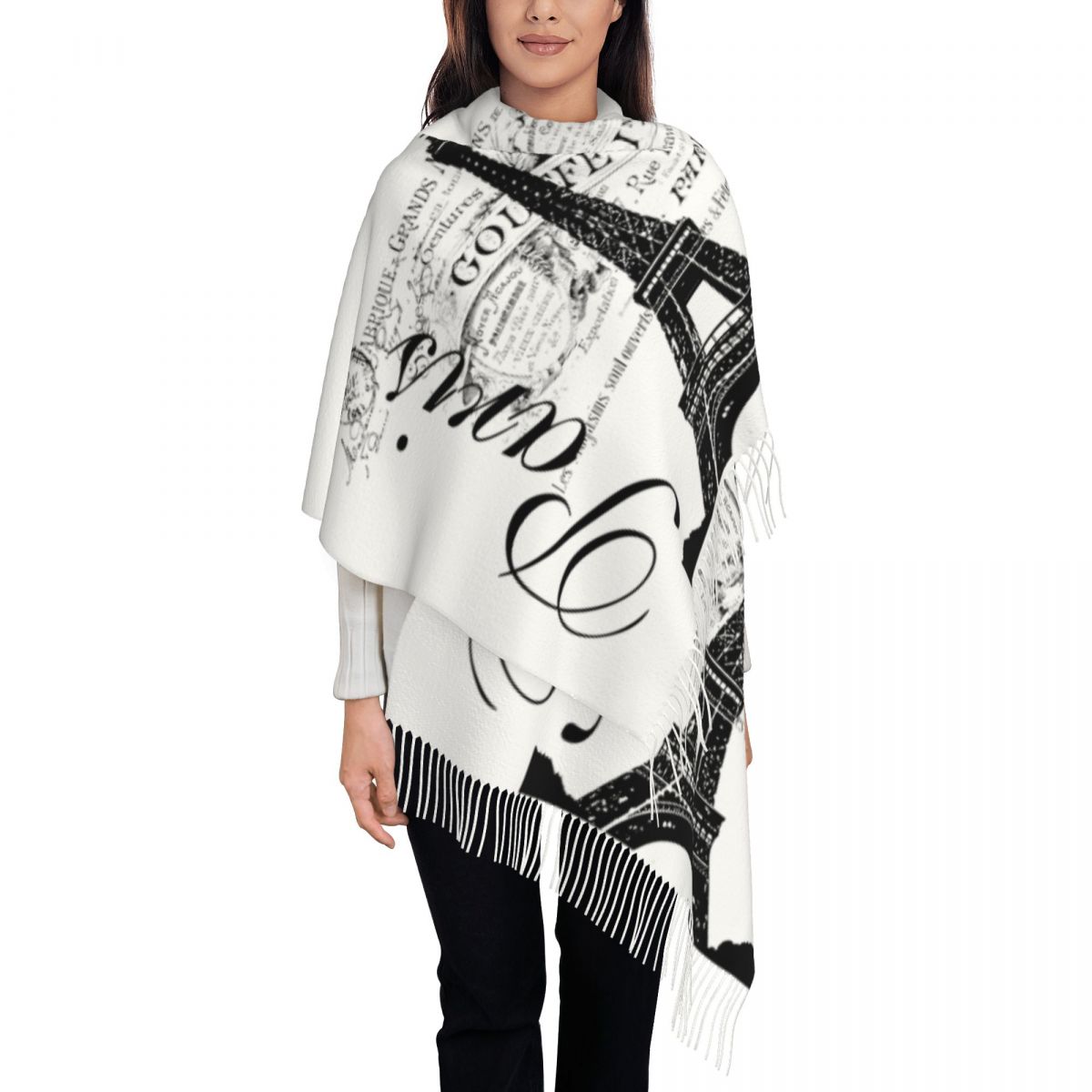 Custom Printed Vintage Eiffel  - Vintage Fashion In Paris ulasan dan harga