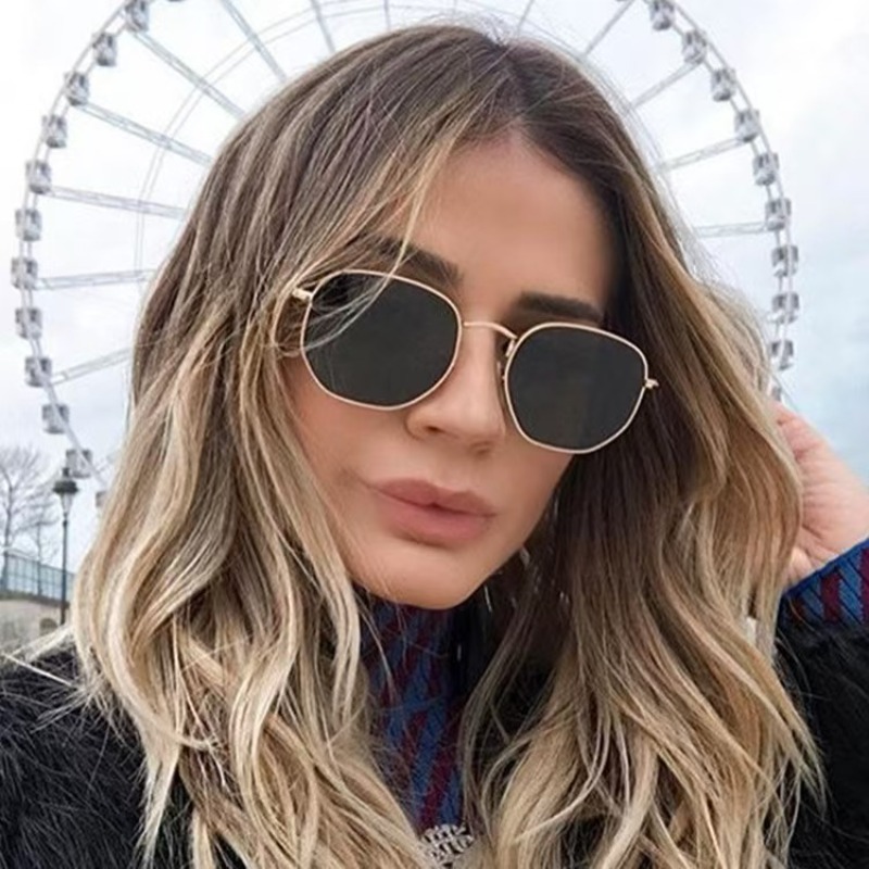 Round punk Sunglasses Men Luxu - Vintage Fashion Brands ulasan dan harga