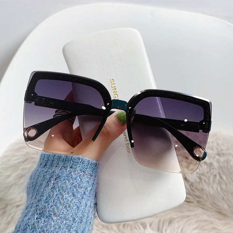 Oversized Sunglasses Man Woman - Vintage Fashion Brands ulasan dan harga