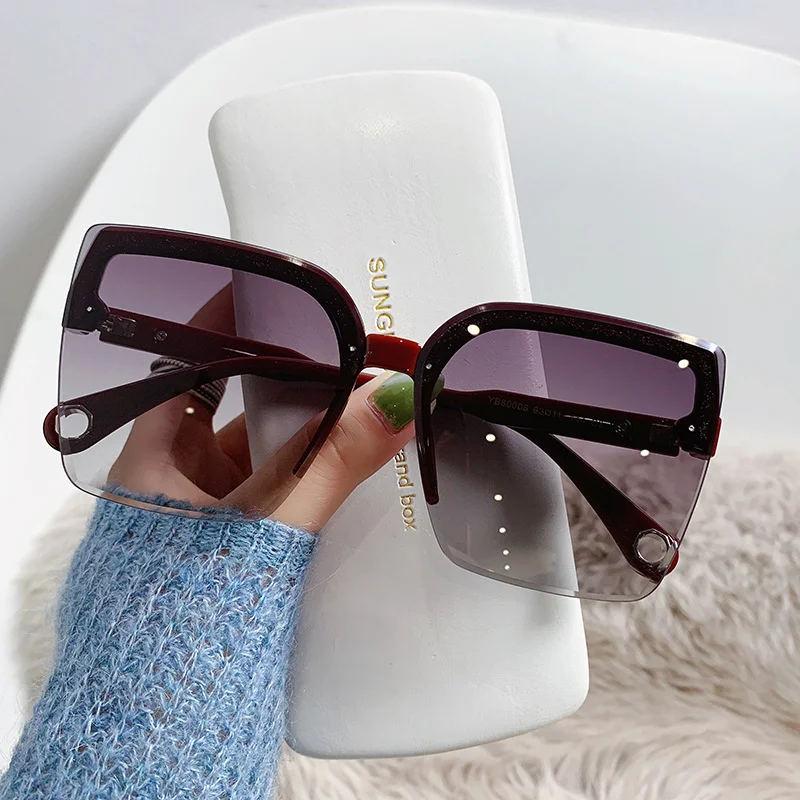 Oversized Sunglasses Man Woman - Vintage Fashion Brands ulasan dan harga