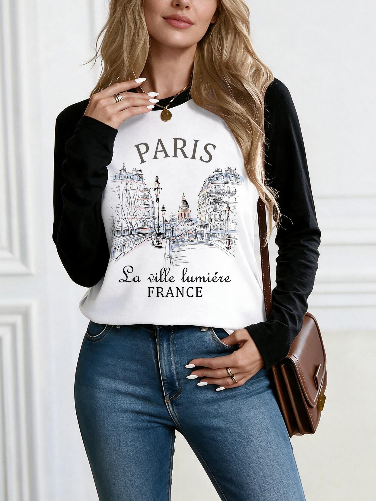 Fashion Bonjour Paris Text Pri - Vintage Fashion In Paris ulasan dan harga