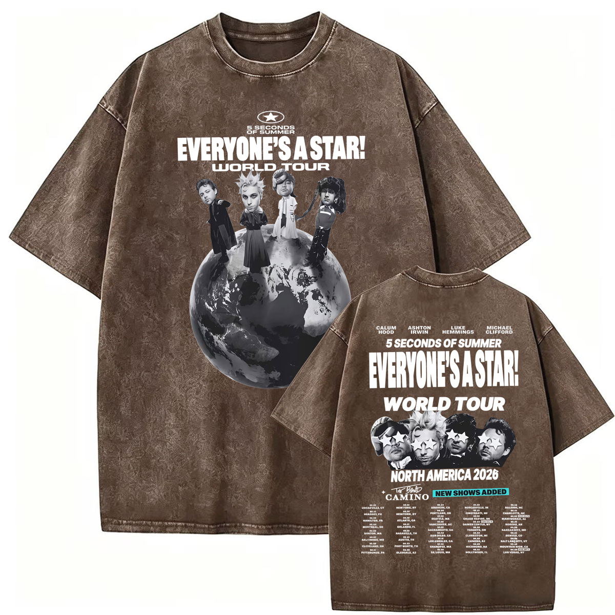 Vintage Washed 5 Seconds of Su - Vintage Fashion World ulasan dan harga