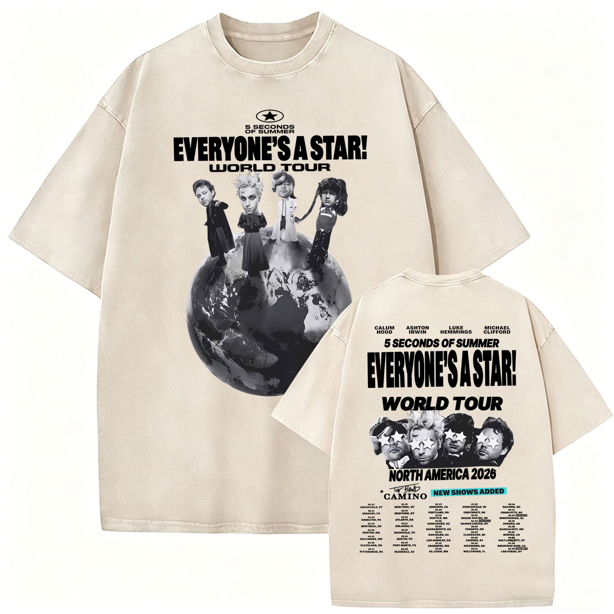 Vintage Washed 5 Seconds of Su - Vintage Fashion World ulasan dan harga