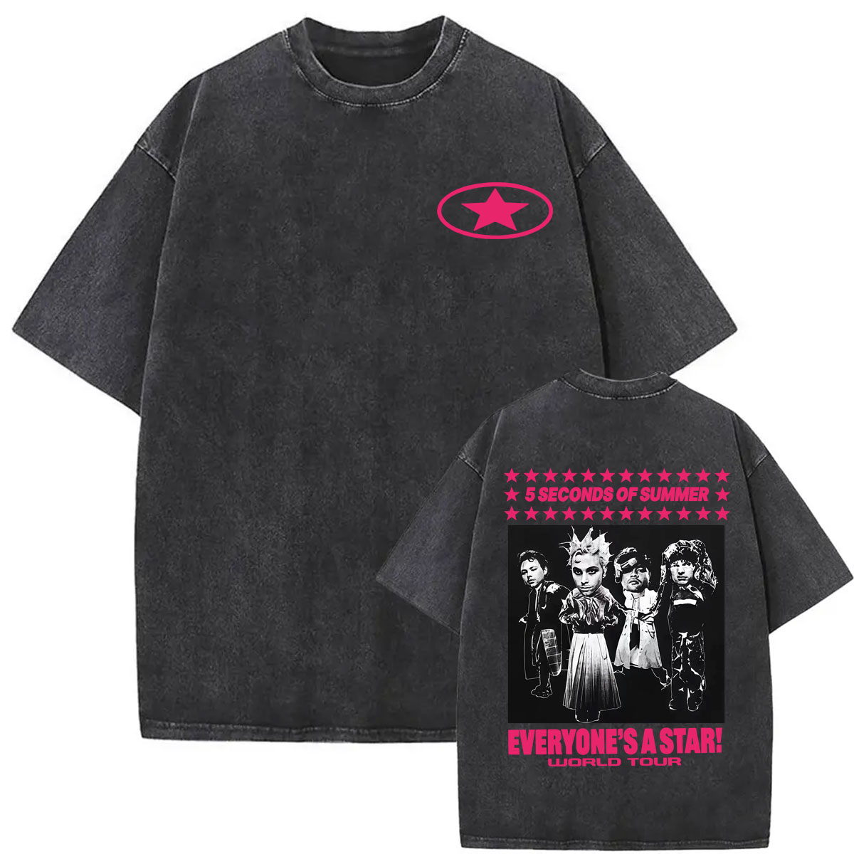 Vintage Washed 5 Seconds of Su - Vintage Fashion World ulasan dan harga