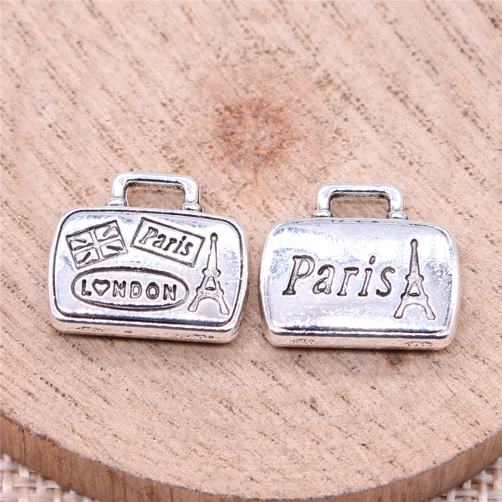 10pcs 16x14mm(0.63x0.55inch) A - Vintage Fashion In Paris ulasan dan harga