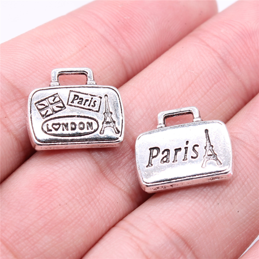 10pcs 16x14mm(0.63x0.55inch) A - Vintage Fashion In Paris ulasan dan harga