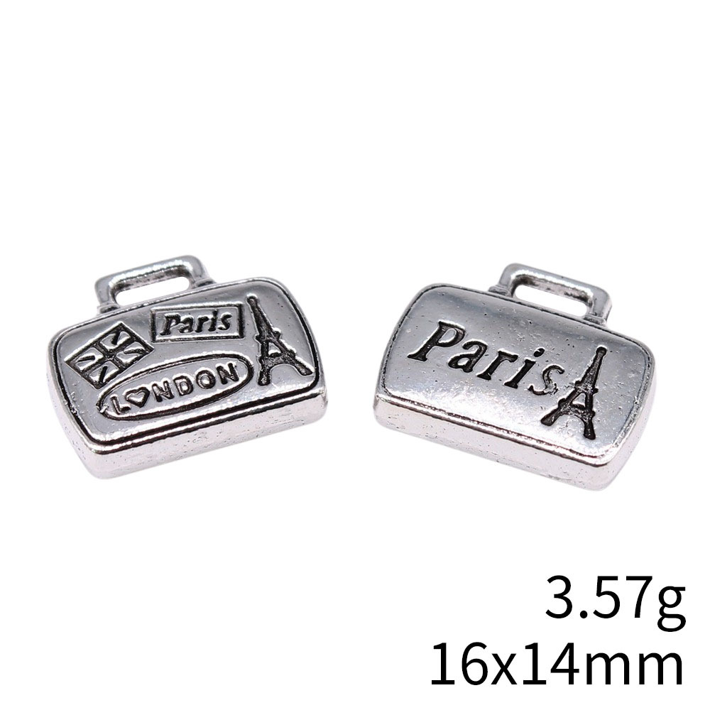 10pcs 16x14mm(0.63x0.55inch) A - Vintage Fashion In Paris ulasan dan harga