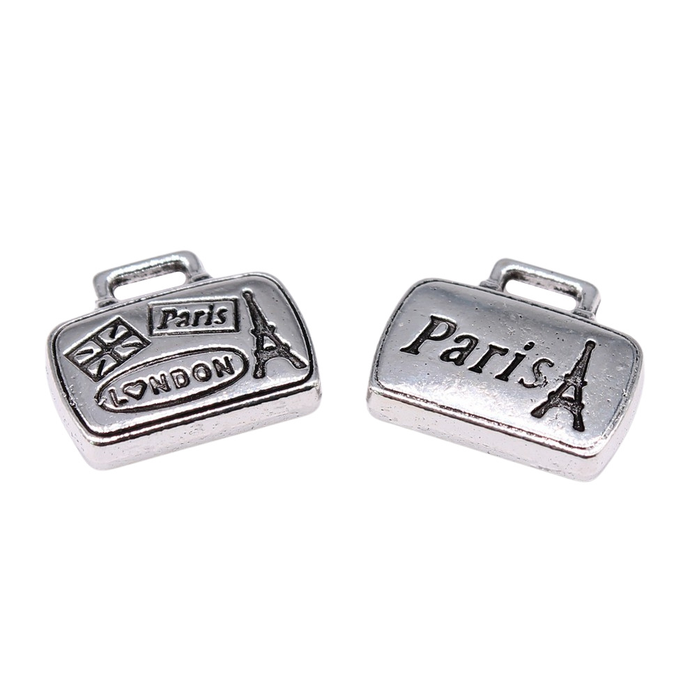 10pcs 16x14mm(0.63x0.55inch) A - Vintage Fashion In Paris ulasan dan harga