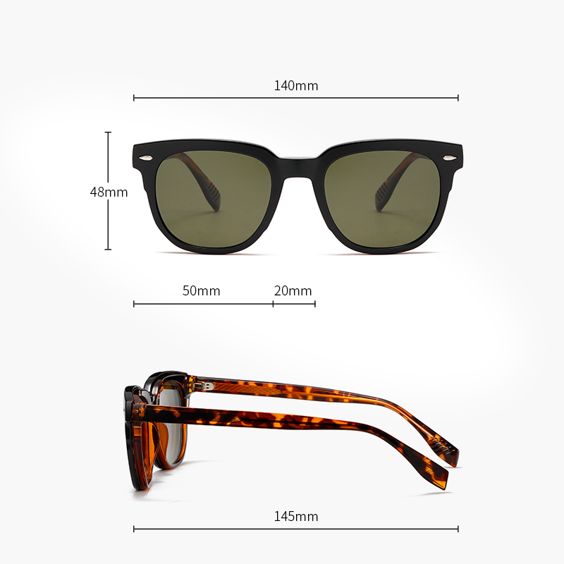 Fashion Sunglasses Man Clip On - Vintage Fashion Brands ulasan dan harga