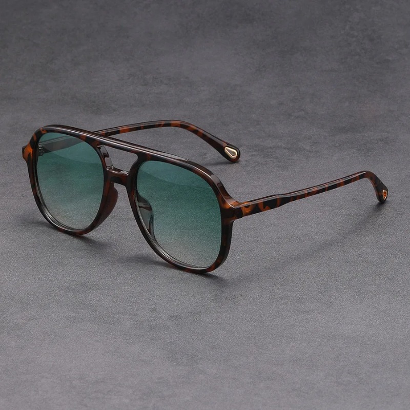 Fashion Double Beam Square Sun - Vintage Fashion Brands ulasan dan harga
