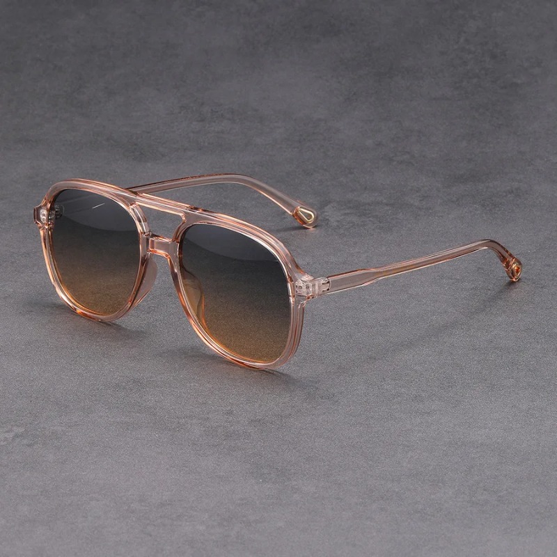 Fashion Double Beam Square Sun - Vintage Fashion Brands ulasan dan harga