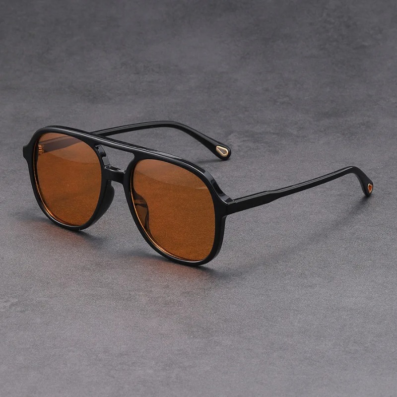 Fashion Double Beam Square Sun - Vintage Fashion Brands ulasan dan harga