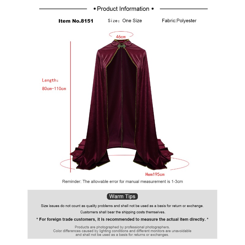 Medieval Vintage Velvet Cloak  - Velvet Blazer Vintage ulasan dan harga