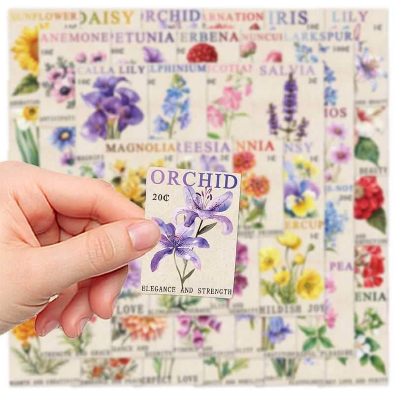 50PCS Vintage Flower Postage S - Vintage Fashion Magazines ulasan dan harga