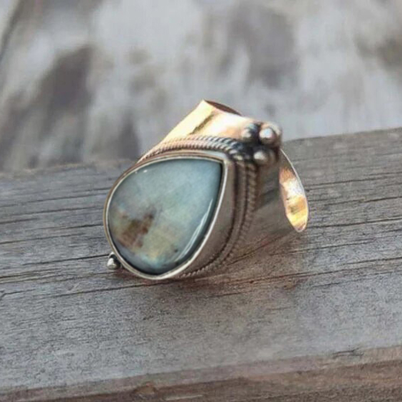 Huitan Vintage Women Rings wit - Vintage Fashion Magazines ulasan dan harga