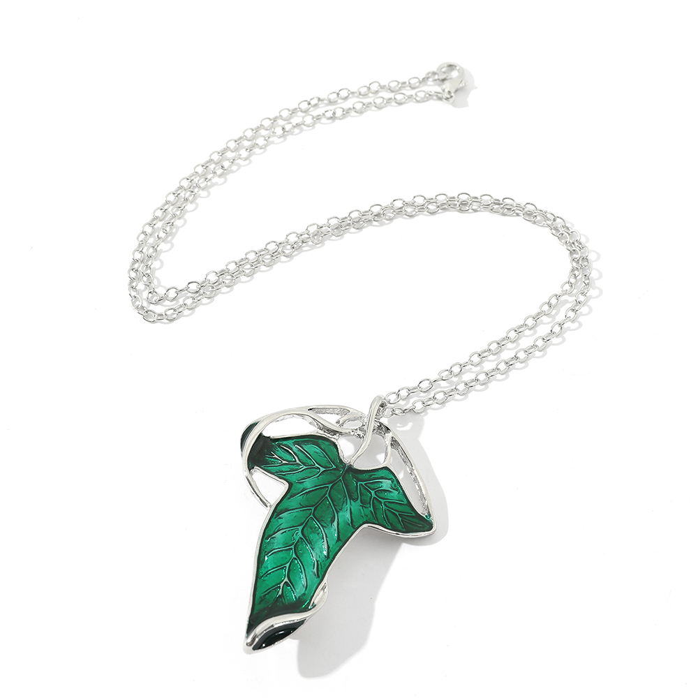 Vintage Green Leaf Pendant Nec - Vintage Fashion Ai ulasan dan harga