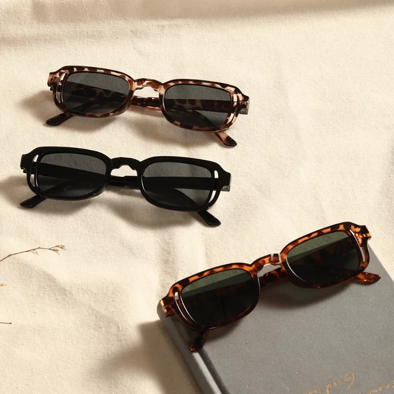Luxurious Rectangle Sunglasses - Vintage Fashion Brands ulasan dan harga