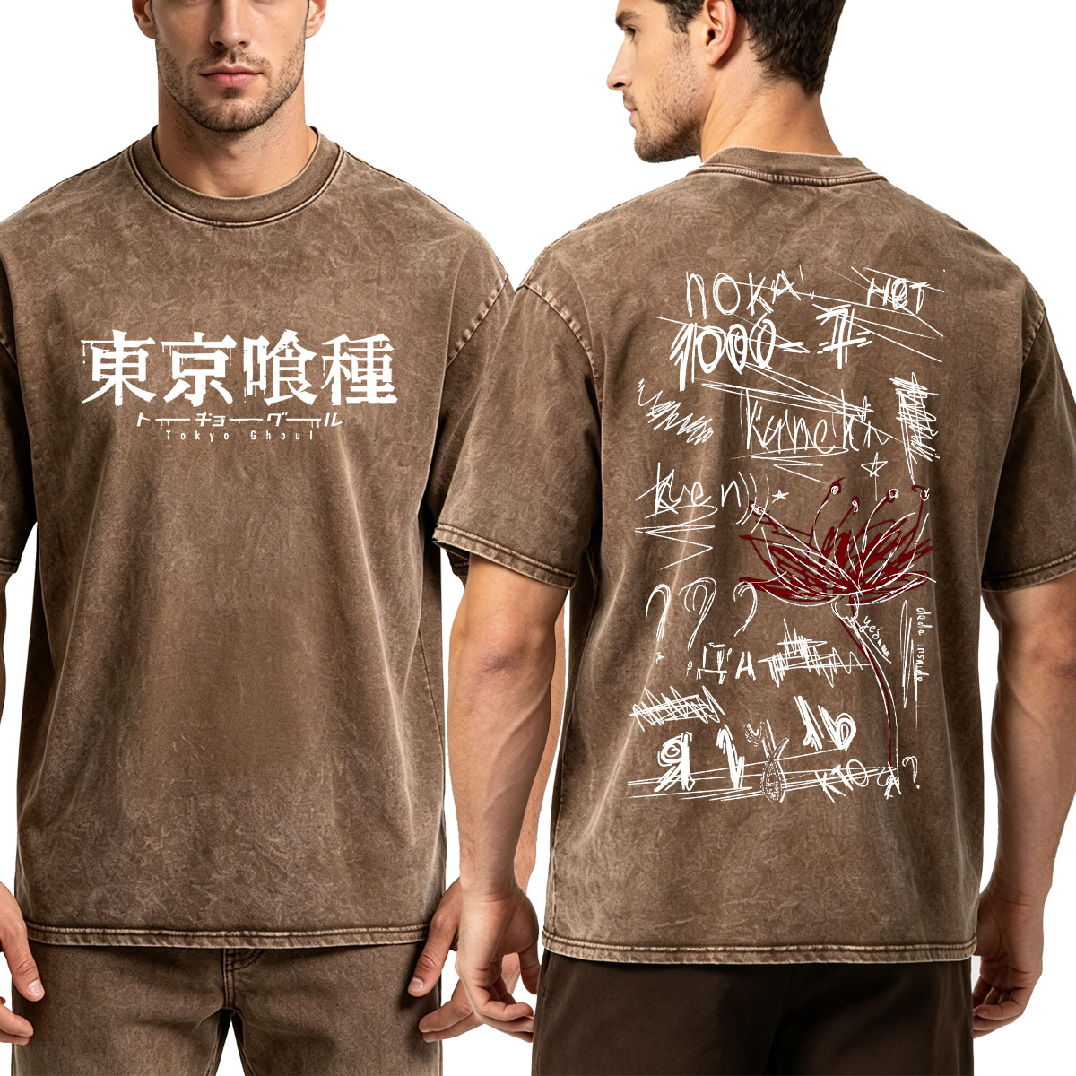 Vintage Washed Anime Tokyo Gho - Vintage Ken Fashion ulasan dan harga