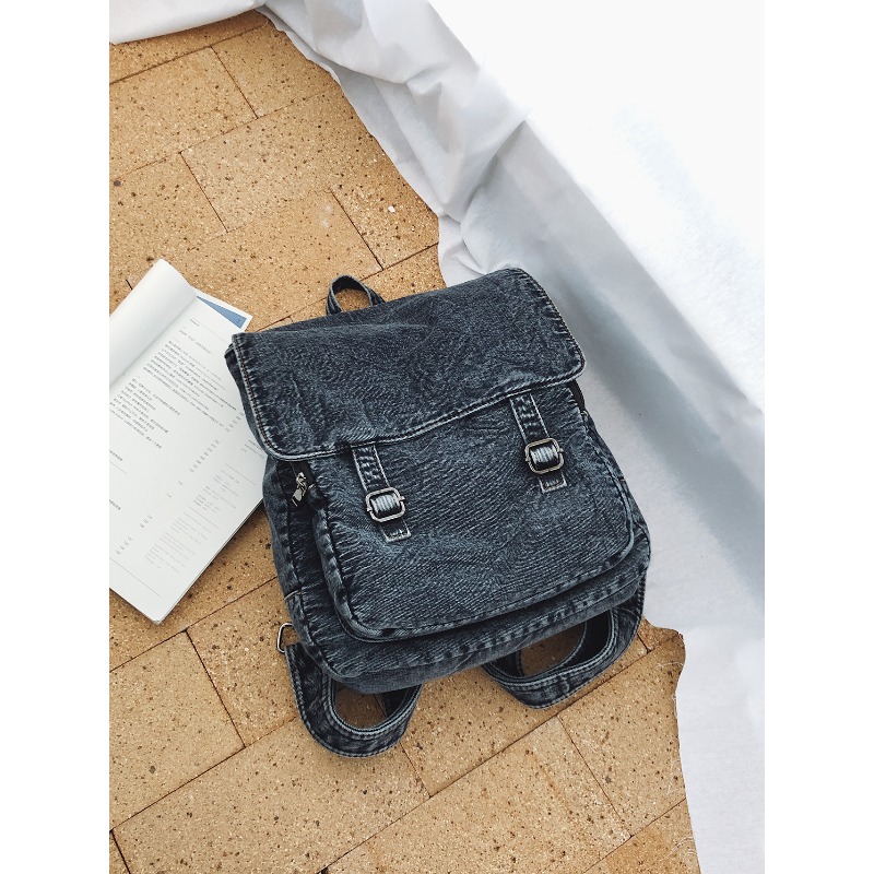 Vintage Denim Backpack For Wom - Vintage Fashion Books ulasan dan harga