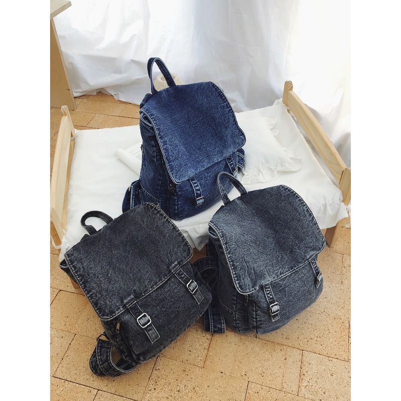 Vintage Denim Backpack For Wom - Vintage Fashion Books ulasan dan harga