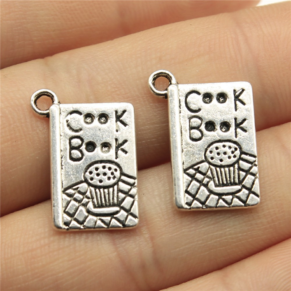 20pcs 17x11mm(0.67x0.43inch) A - Vintage Fashion Books ulasan dan harga