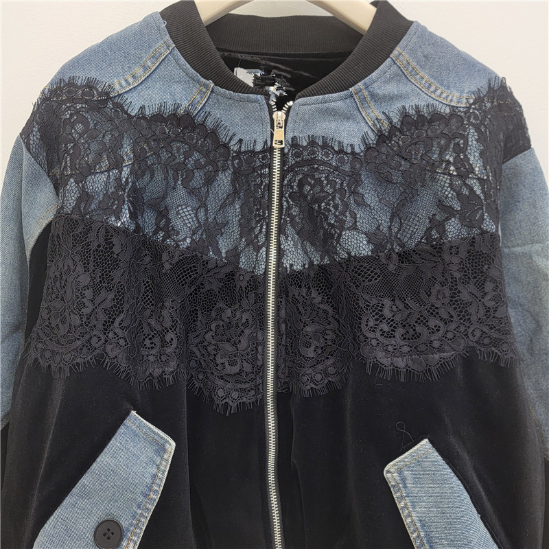 Baseball Collar Zip Up Jacket  - Velvet Blazer Vintage ulasan dan harga