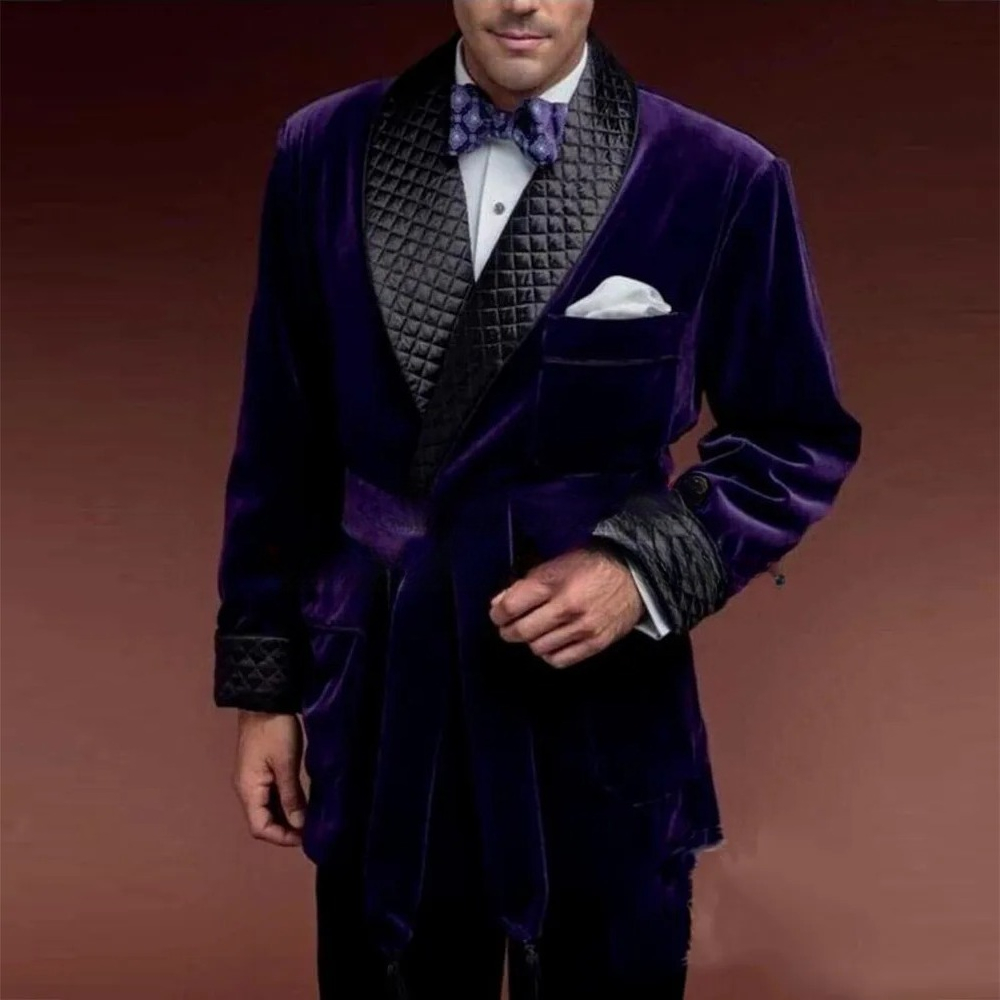 Green Velvet Smoking Suit Jack - Velvet Blazer Vintage ulasan dan harga