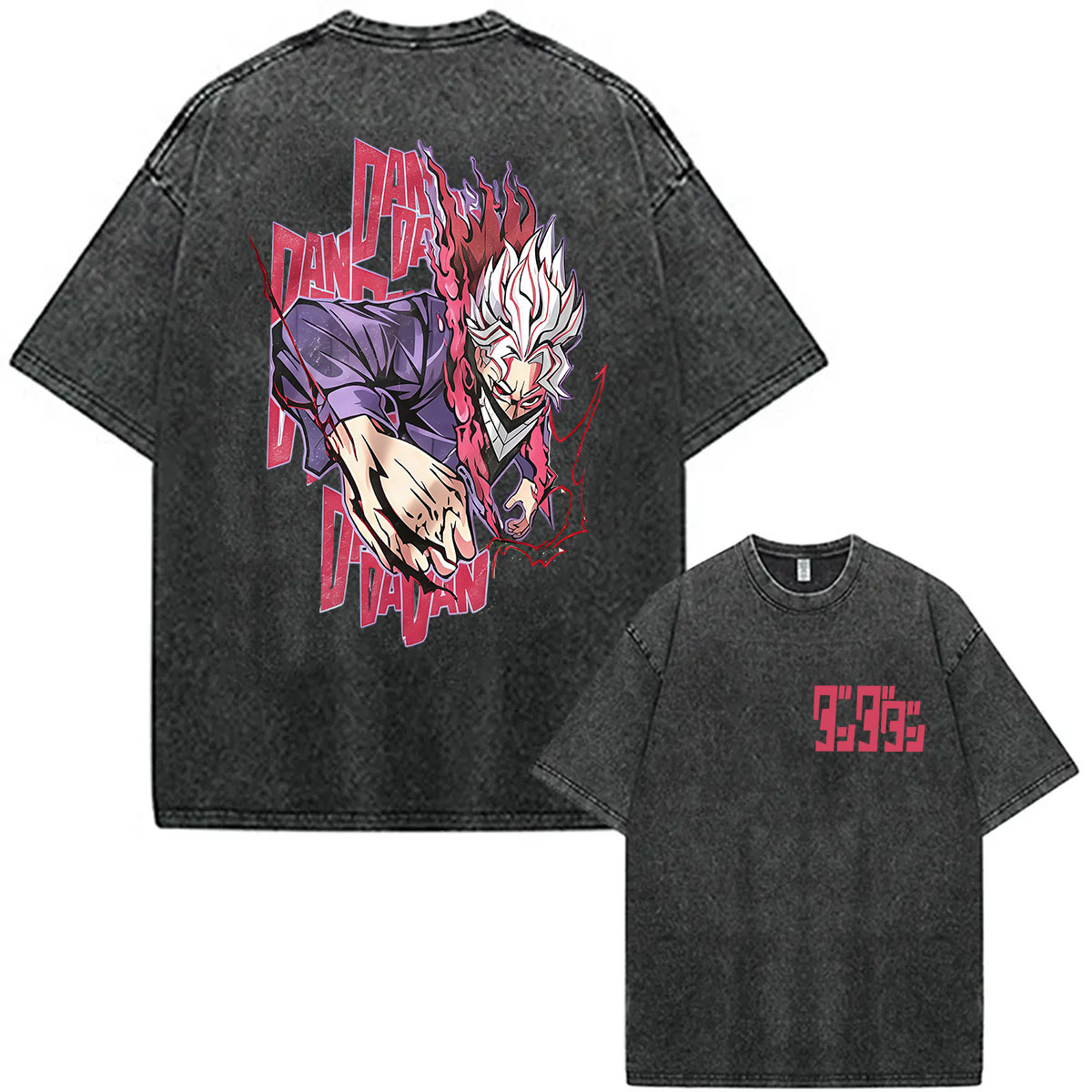 Vintage Washed Anime Dandadan  - Vintage Ken Fashion ulasan dan harga