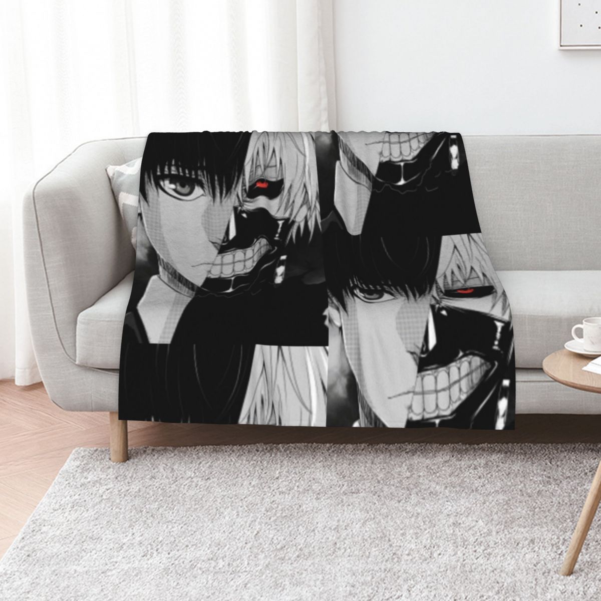Ken Kaneki Throw Blanket Plaid - Vintage Ken Fashion ulasan dan harga