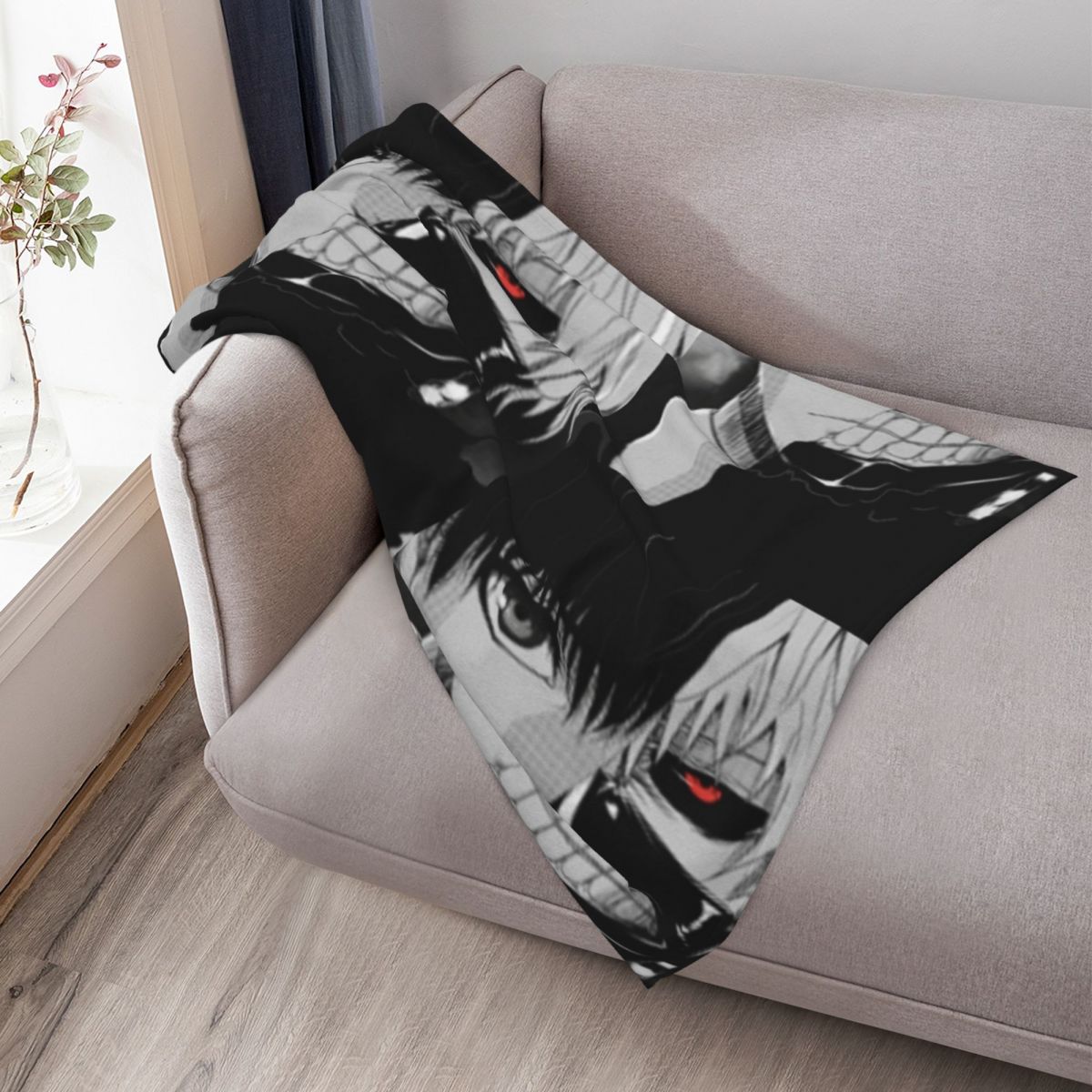 Ken Kaneki Throw Blanket Plaid - Vintage Ken Fashion ulasan dan harga