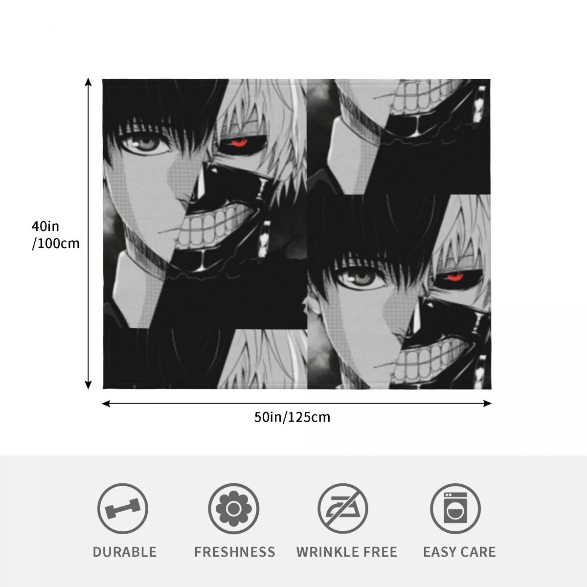 Ken Kaneki Throw Blanket Plaid - Vintage Ken Fashion ulasan dan harga