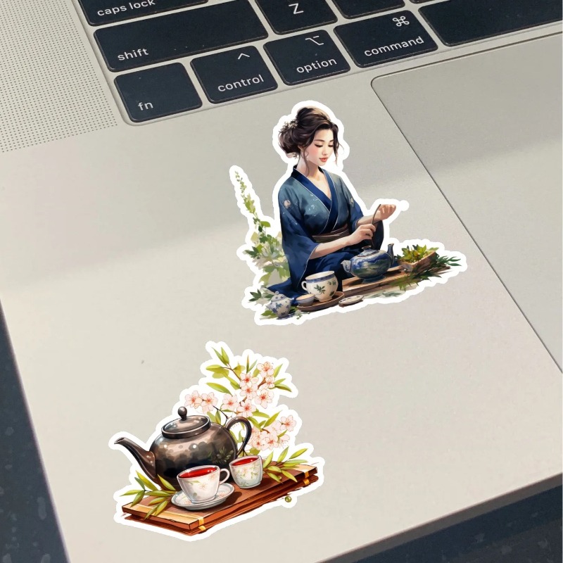 Cute Watercolor Tea Ceremony,  - Vintage Fashion Magazines ulasan dan harga