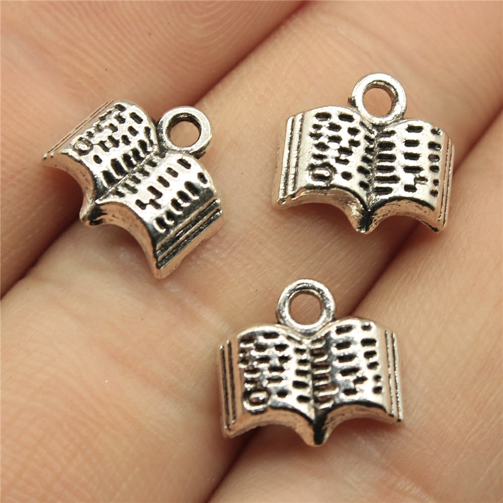 20pcs 11x12mm Antique Silver C - Vintage Fashion Books ulasan dan harga