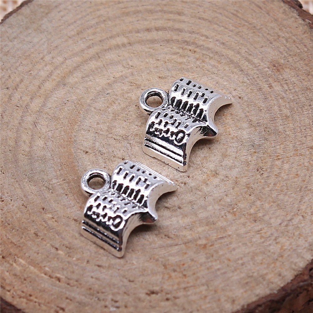 20pcs 11x12mm Antique Silver C - Vintage Fashion Books ulasan dan harga