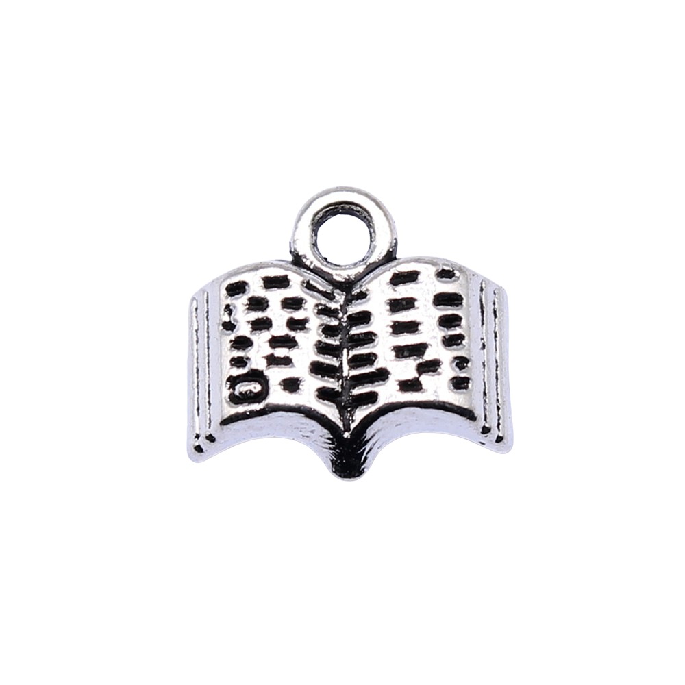 20pcs 11x12mm Antique Silver C - Vintage Fashion Books ulasan dan harga