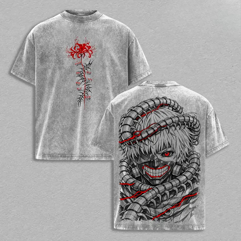 Manga Kaneki Ken Retro T Shirt - Vintage Ken Fashion ulasan dan harga